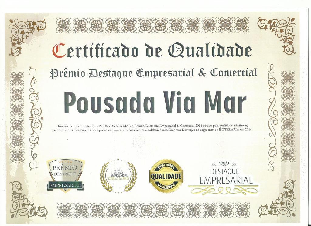 Hotel E Pousada Via Mar Itapocu Zewnętrze zdjęcie
